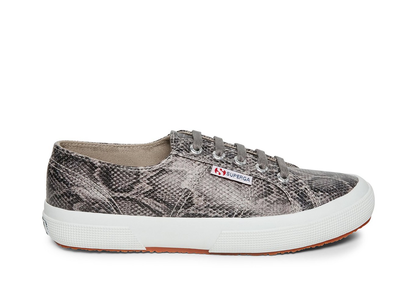 Tenis Feminino Cinzentas/Serpentine - Superga 2750 Faux Snake - FXUZM-7295